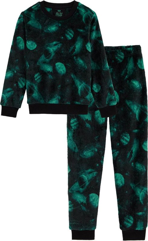 WE Fashion - Fleece Pyjama - Jongens - Met Print