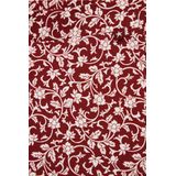 WE Fashion - Broek - Bourgogne - Flared - Lang/maxi - Bloemenprint