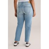 WE Fashion - Curve Tapered - Jeans - Lichtblauw - Denim