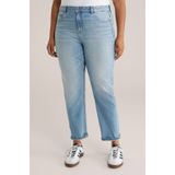 WE Fashion - Curve Tapered - Jeans - Lichtblauw - Denim