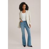 WE Fashion - High Rise Flared Jeans - Dames - 5-Pocketstijl