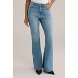 WE Fashion - High Rise Flared Jeans - Dames - 5-Pocketstijl