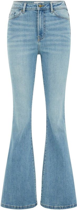 WE Fashion - High Rise Flared Jeans - Dames - 5-Pocketstijl