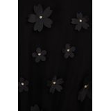 WE Fashion - Jurk - Jersey - Met Bloemenprint - Strass Steentjes