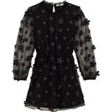 WE Fashion - Jurk - Jersey - Met Bloemenprint - Strass Steentjes