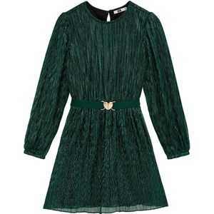 WE Fashion - Jerseyjurk - Zwart - Met Glittergaren - Regular Fit - Lange Mouwen