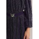 WE Fashion - Jerseyjurk - Zwart - Met Glittergaren - Regular Fit - Lange Mouwen