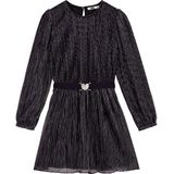 WE Fashion - Jerseyjurk - Zwart - Met Glittergaren - Regular Fit - Lange Mouwen