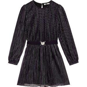 WE Fashion - Jerseyjurk - Zwart - Met Glittergaren - Regular Fit - Lange Mouwen