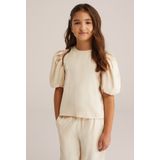 WE Fashion Meisjes top met pofmouwen