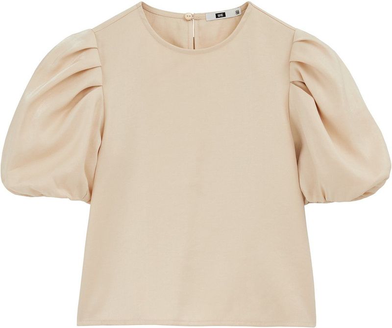 WE Fashion Meisjes top met pofmouwen