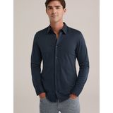 WE Fashion - Overhemd - Donkerblauw - Slim Fit - Lange Mouwen