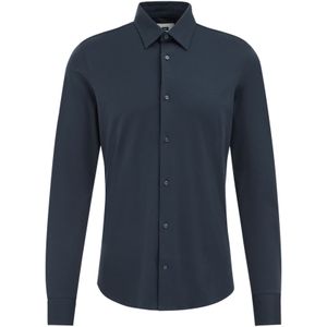 WE Fashion - Overhemd - Donkerblauw - Slim Fit - Lange Mouwen