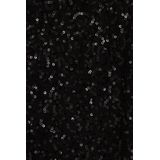 WE Fashion - Straight Fit Broek - Zwart - Met Pailletten