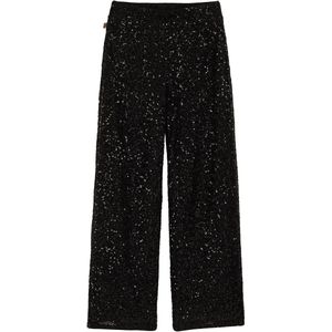 WE Fashion - Straight Regular Waist Broek - Zwart