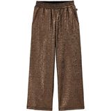 WE Fashion - Straight Fit Broek - Bronskleurig - Metallic Look