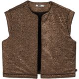 WE Fashion - Gilet - Bronskleurig - Metallic Look