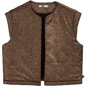 WE Fashion - Gilet - Bronskleurig - Metallic Look