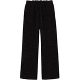 WE Fashion - Straight Fit Broek - Zwart - Met Glittergaren
