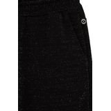 WE Fashion - Straight Fit Broek - Zwart - Met Glittergaren