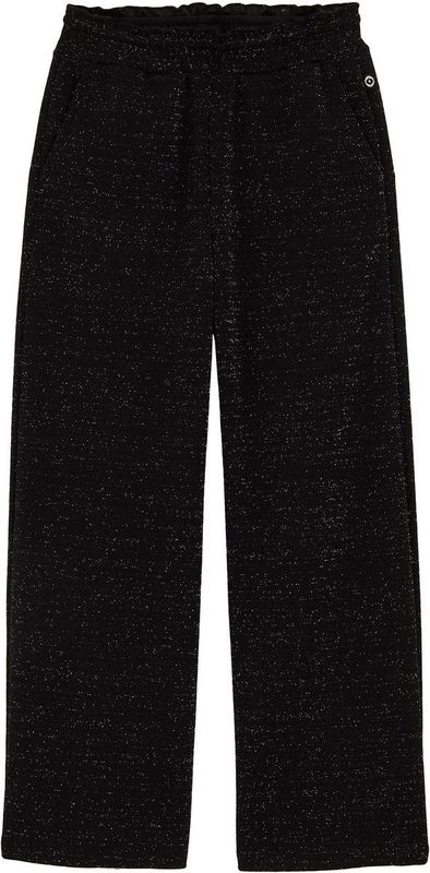 WE Fashion - Straight Fit Broek - Zwart - Met Glittergaren