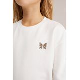 WE Fashion - Sweatjurk - Gebroken Wit - Regular Fit