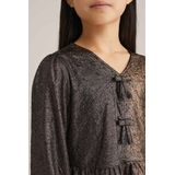 WE Fashion - T-shirt - Brons - Metallic Look - Regular Fit