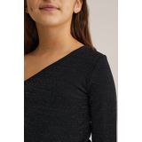 WE Fashion - Top - Off Shoulder - Lange Mouwen - Glitter