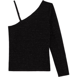 WE Fashion - Top - Off Shoulder - Lange Mouwen - Glitter