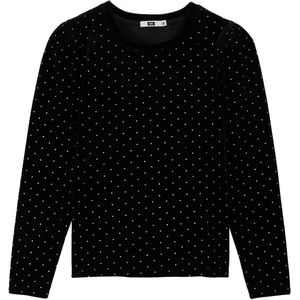 WE Fashion - Longsleeve - Polyester - Met Glitter en Strass-steentjes