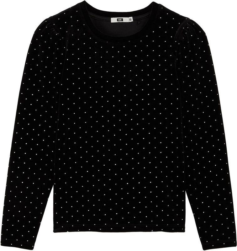 WE Fashion - Longsleeve - Polyester - Met Glitter en Strass-steentjes
