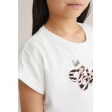 WE Fashion - T-shirt - Zwart - Regular fit - Katoen