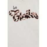 WE Fashion - T-shirt - Zwart - Regular fit - Katoen