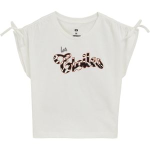 WE Fashion - T-shirt - Zwart - Regular fit - Katoen