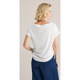 WE Fashion - T-shirt - Regular Fit - Met Open Structuur