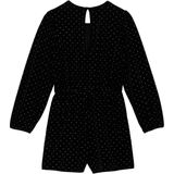 WE Fashion - Jurk - Zwart - Met Knoopsluiting - Strass Steentjes