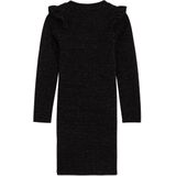 WE Fashion - Jurk - Zwart - Lange Mouwen - Glinsterend Polyester