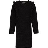 WE Fashion - Jurk - Zwart - Lange Mouwen - Glinsterend Polyester