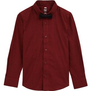 WE Fashion - Overhemd - Donkerrood - Regular Fit - Katoen