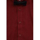 WE Fashion - Overhemd - Donkerrood - Regular Fit - Katoen