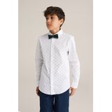 WE Fashion - Overhemd - Jongens - Regular Fit - Lange Mouwen - All-over Print