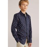 WE Fashion - Overhemd - Zacht Katoen - Lange Mouwen - All-over Print