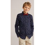 WE Fashion - Overhemd - Zacht Katoen - Lange Mouwen - All-over Print