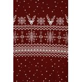 WE Fashion - Jongens trui met print - Regular fit - Donkerrood - Katoen - Maat: 98/104