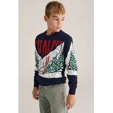 WE Fashion - Jongens Trui - Donkerblauw - Regular Fit