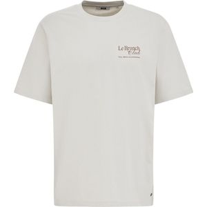 WE Fashion - Heren T-shirt - Lichtgrijs - Relaxed Fit