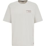 WE Fashion - Heren T-shirt - Lichtgrijs - Relaxed Fit - Katoen