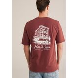 WE Fashion - Dames Relaxed Fit Short - Roestbruin - Viscose