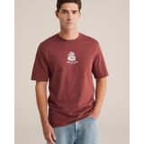 WE Fashion - Dames Relaxed Fit Short - Roestbruin - Viscose