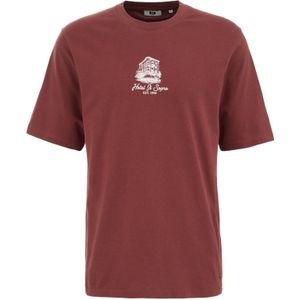 WE Fashion - Dames Relaxed Fit Short - Roestbruin - Viscose